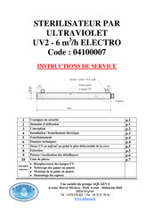 TALASSA UV2 Instructions De Service