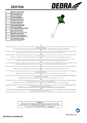 DEDRA DED7930 Mode D'emploi Avec Bulletin De Garantie