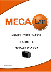 MECALAN OPA-300 Manuel D'utilisation