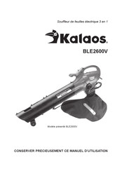 Kalaos BLE2600V Manuel D'utilisation