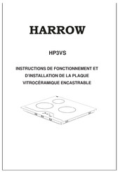 Harrow HP3VS Instructions De Fonctionnement Et D'installation