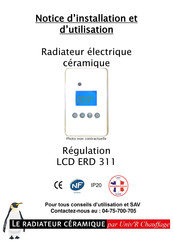 Univ'R Chauffage LCD ERD 311 Notice D'installation Et D'utilisation