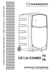 audiophony CR12A-COMBO F8 Guide De L'utilisateur