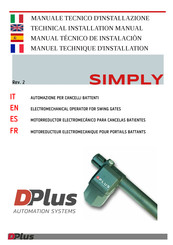 DPlus Automation Systems 2001211 Manuel Technique D'installation