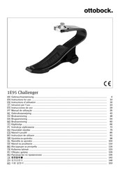 Ottobock 1E95 Challenger Instructions D'utilisation