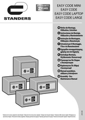 Standers EASY CODE Notice De Montage - Utilisation - Entretien