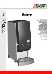 BRAVILOR BONAMAT Bolero 111 Mode D'emploi Operateur