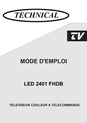 Technical LED 2401 FHDB Mode D'emploi