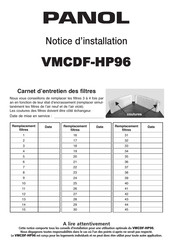 Panol VMCDF-HP96 Notice D'installation