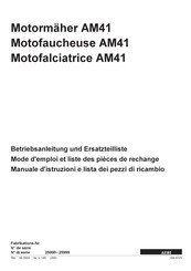 AEBI AM41 Mode D'emploi Et Liste Des Pièces De Rechange