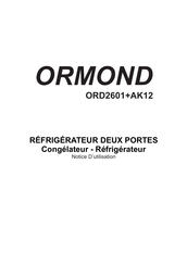 Ormond ORD2601+AK12 Notice D'utilisation