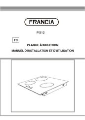 Francia PI312 Manuel D'installation Et D'utilisation
