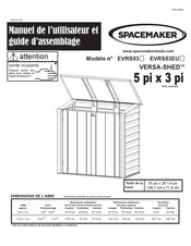 Spacemaker VERSA-SHED EVRS53 Manuel De L'utilisateur Et Guide D'assemblage