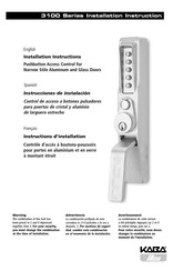 KABA ilco 3100 Serie Instructions D'installation