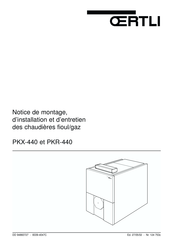 OERTLI PKX-440-13 Notice De Montage, D'installation Et D'entretien