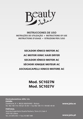 BEAUTY JATA SC1027V Instructions D'usage