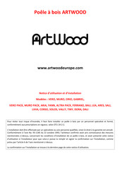 ARTWOOD YANN Notice D'utilisation Et D'installation