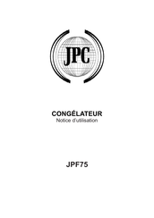 JPC JPF75 Notice D'utilisation