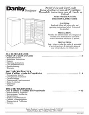 Danby Designer DAR1102BSL Guide D'utiliser Et Soins De Propriètaire