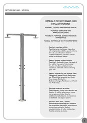 AMA LUXURY SHOWERS NETTUNO NE1450 Manuel De Montage, Utilisation Et Maintenance