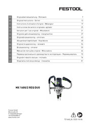 Festool MX 1600/2 REQ DUO Instructions D'utilisation D'origine