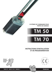 Seip TM 70 Instructions D'installation Et De Programmation