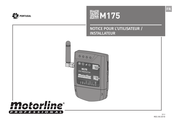 Motorline professional GSM-M175 Notice Pour L'utilisateur/Installateur