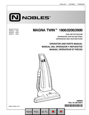 Nobles MAGNA TWIN 2200 Manuel Opérateur Et Piéces