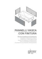 glass 1989 PANNELLI VASCA CON FINITURA Notice D'installation & Maintenance