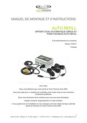 Pond Technics AUTO REFILL Manuel De Montage Et D'instructions