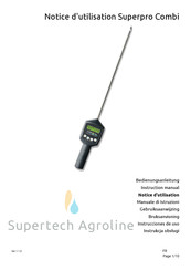 Supertech Agroline Superpro Combi Notice D'utilisation