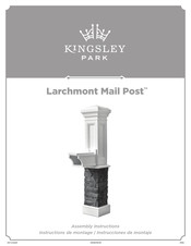 Kingsley Park Larchmont Mail Post Instructions De Montage