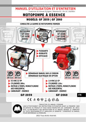 Micul Fermier GF 2060 Manuel D'utilisation Et D'entretien