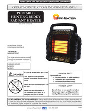 MrHeater MH12HB Guide D'utilisation Et Instructions De Fonctionnement