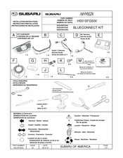 Subaru H001SFG500 Instructions D'installation