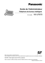 Panasonic KX-UT670 Guide De L'administrateur
