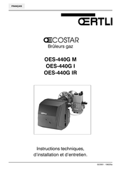 OERTLI COSTAR OES-440G M Instructions Techniques, D'installation Et D'entretien