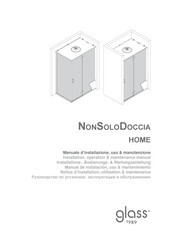 glass 1989 NONSOLODOCCIA 120/80 Notice D'installation, Utilisation & Maintenance