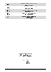 ProFlow PF-GAC1,5 Instructions D'installation & Emploi