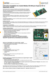 Sontex EIA-485 Instructions D'installation