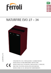 Ferroli NATURFIRE EVO 27 Instructions Pour L'utilisation Et L'entretien