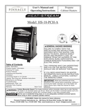 Pinnacle International HEAT-STREAM HS-18-PCH Manuel De L'utilisateur Et Instructions D'utilisation
