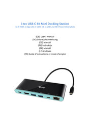 i-tec USB-C 4K Guide D'instructions Et Mode D'emploi