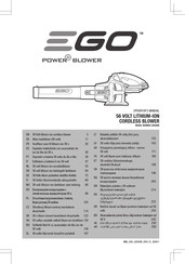 Ego Power+ LB5300E Traduction De La Notice D'origine