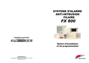 Cooper Scantronic FX 800 Notice D'installation Et De Programmation