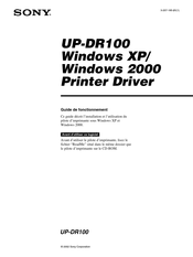 Sony UP-DR100 Guide De Fonctionnement