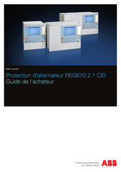 ABB Relion RREG670 2.1 CEI Guide De L'acheteur