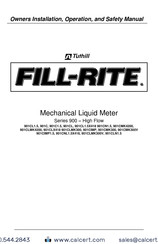 Tuthill FILL-RITE 901CMK300 Manuel D'installation, D'utilisation Et De Securite