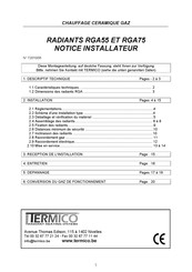 Termico RGA55 Notice Installateur