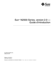 Sun Microsystems N2000 Serie Guide D'introduction